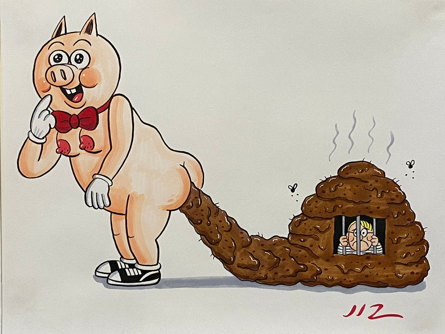 Johnny Ryan - Cartoons on Paper (Row 6 - 14 Artworks)