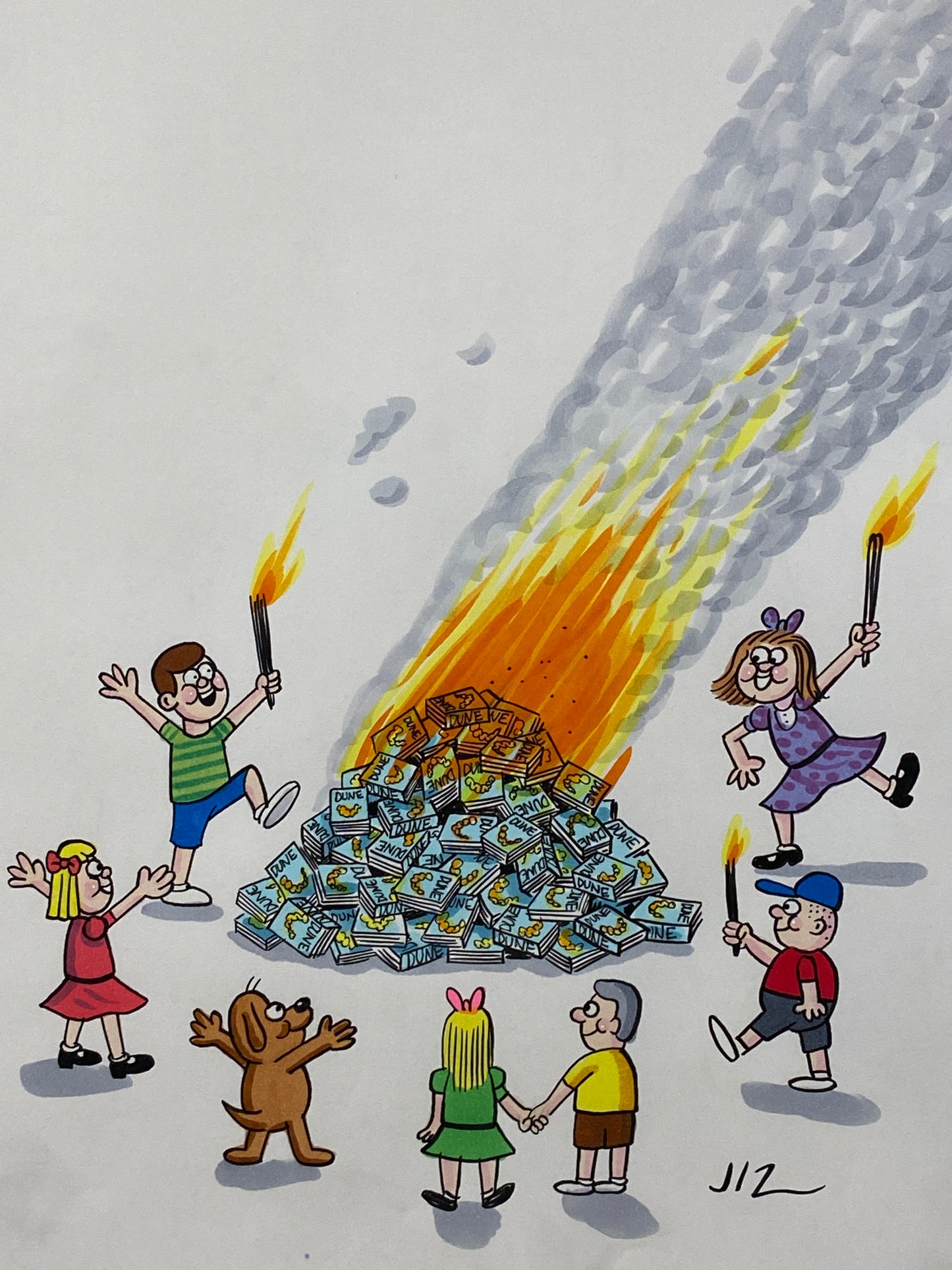 Johnny Ryan - Cartoons on Paper (Row 5 - 15 Artworks)