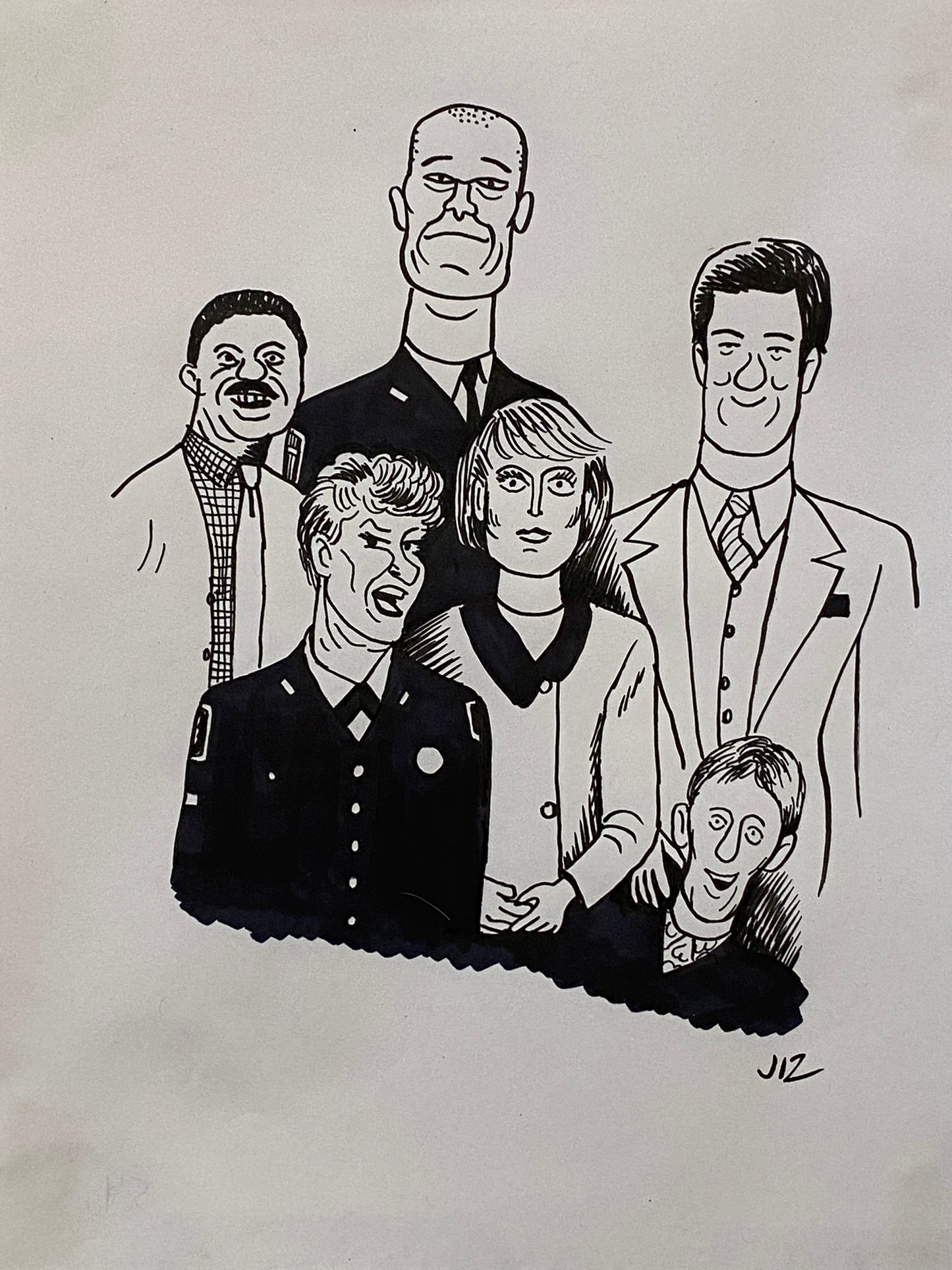 Johnny Ryan - Cartoons on Paper (Row 7 - 14 Artworks)