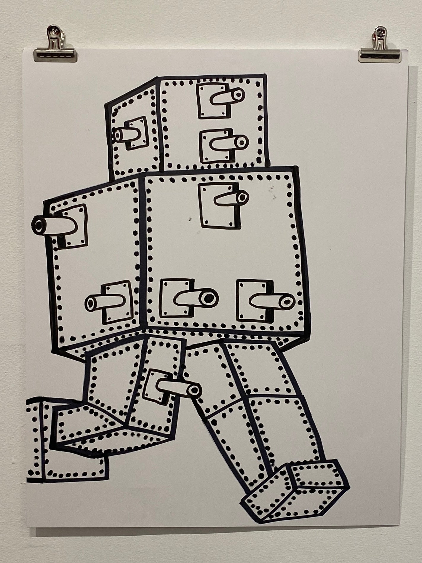 Christy Karacas - War Machines, Ink on Paper