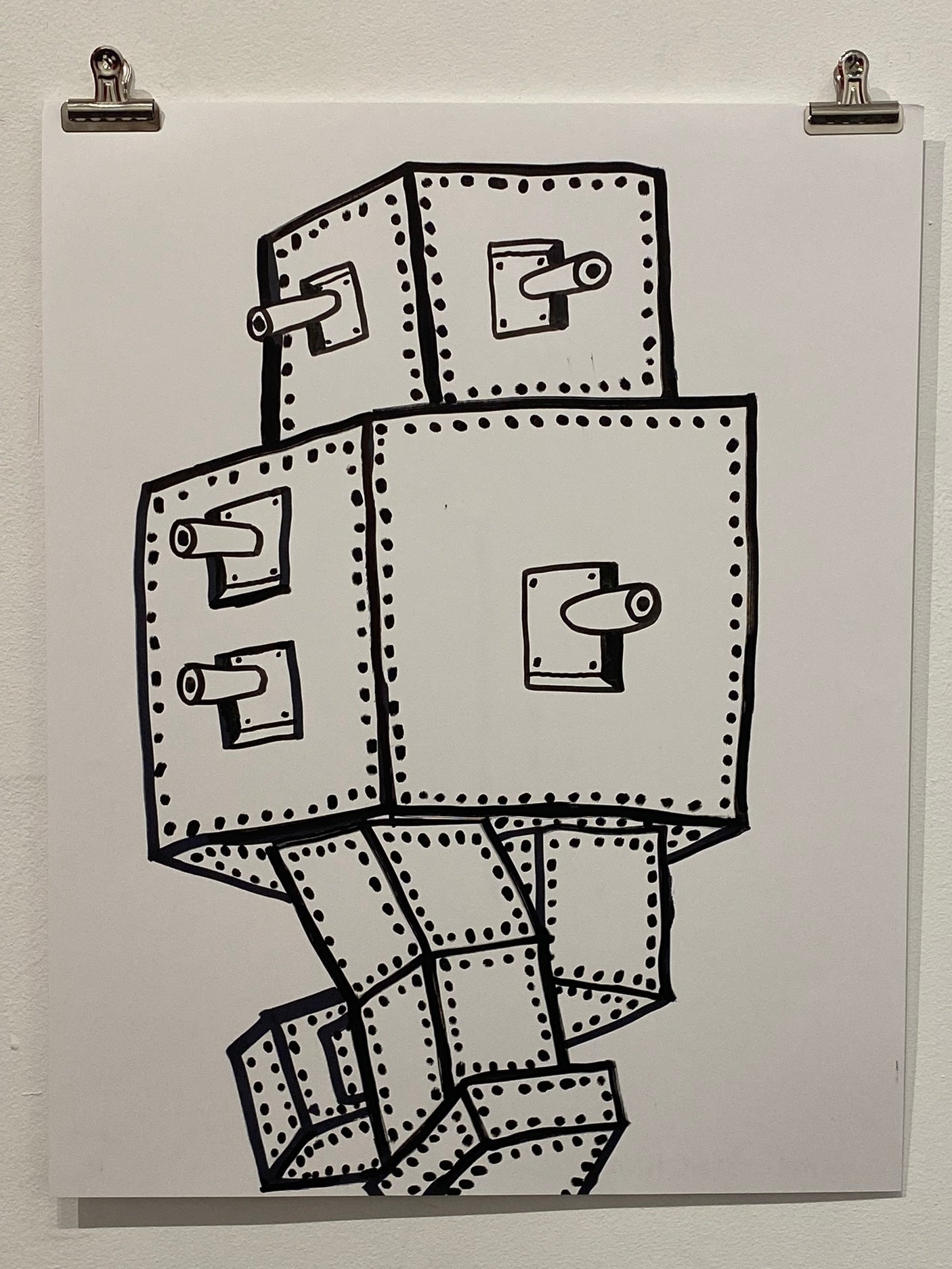 Christy Karacas - War Machines, Ink on Paper
