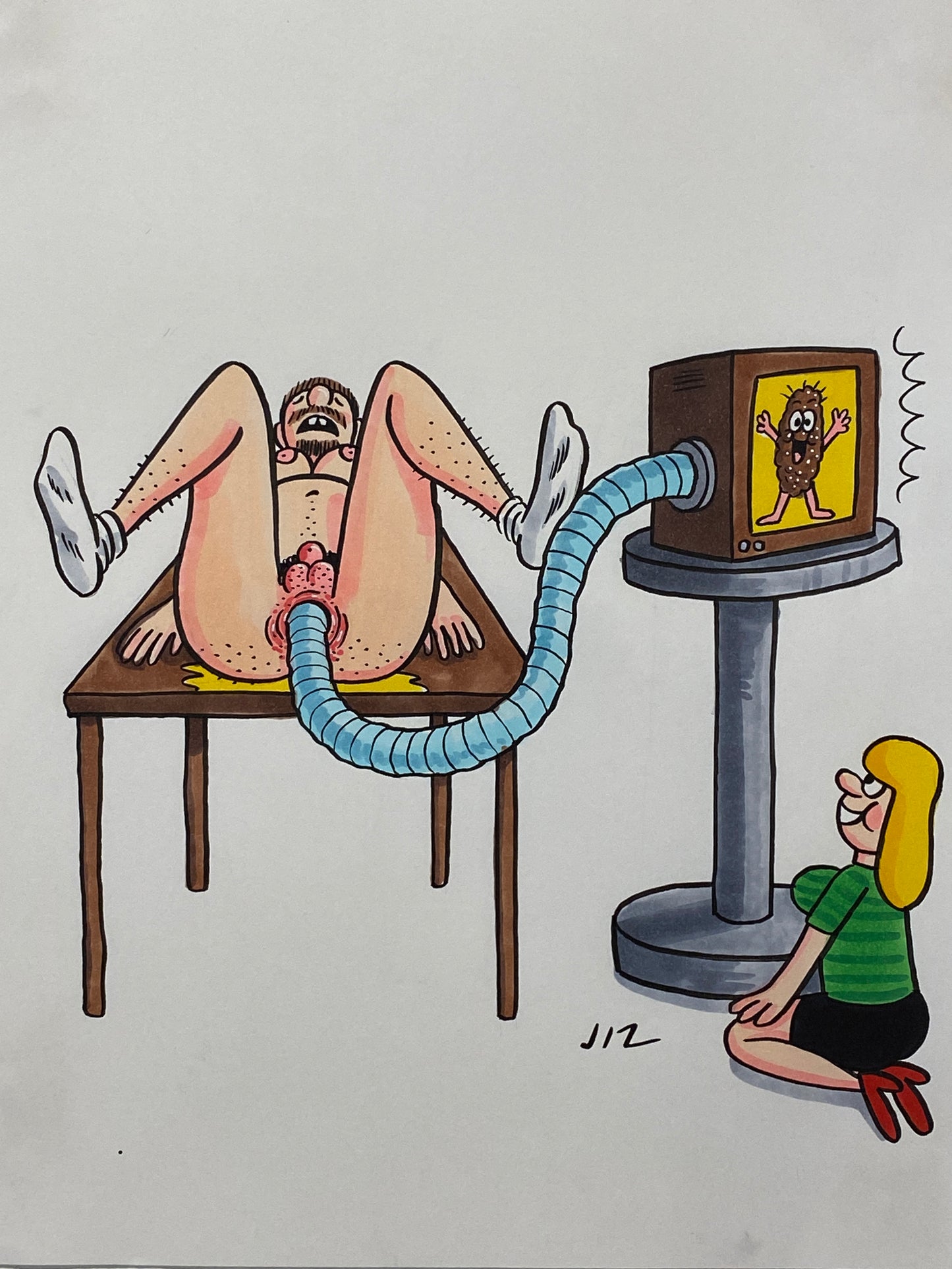 Johnny Ryan - Cartoons on Paper (Row 5 - 15 Artworks)