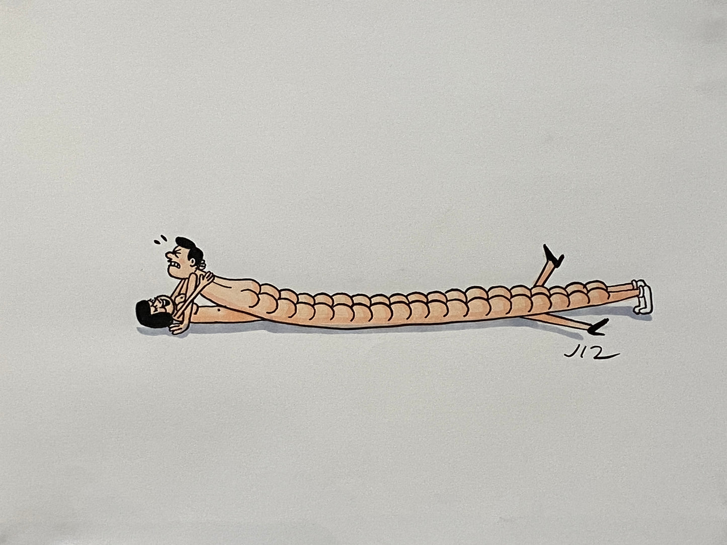 Johnny Ryan - Cartoons on Paper (Row 6 - 14 Artworks)