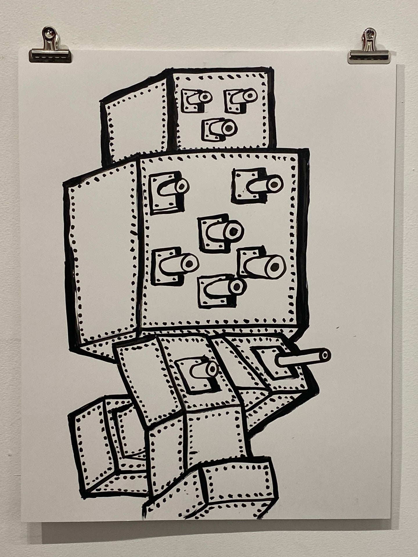 Christy Karacas - War Machines, Ink on Paper