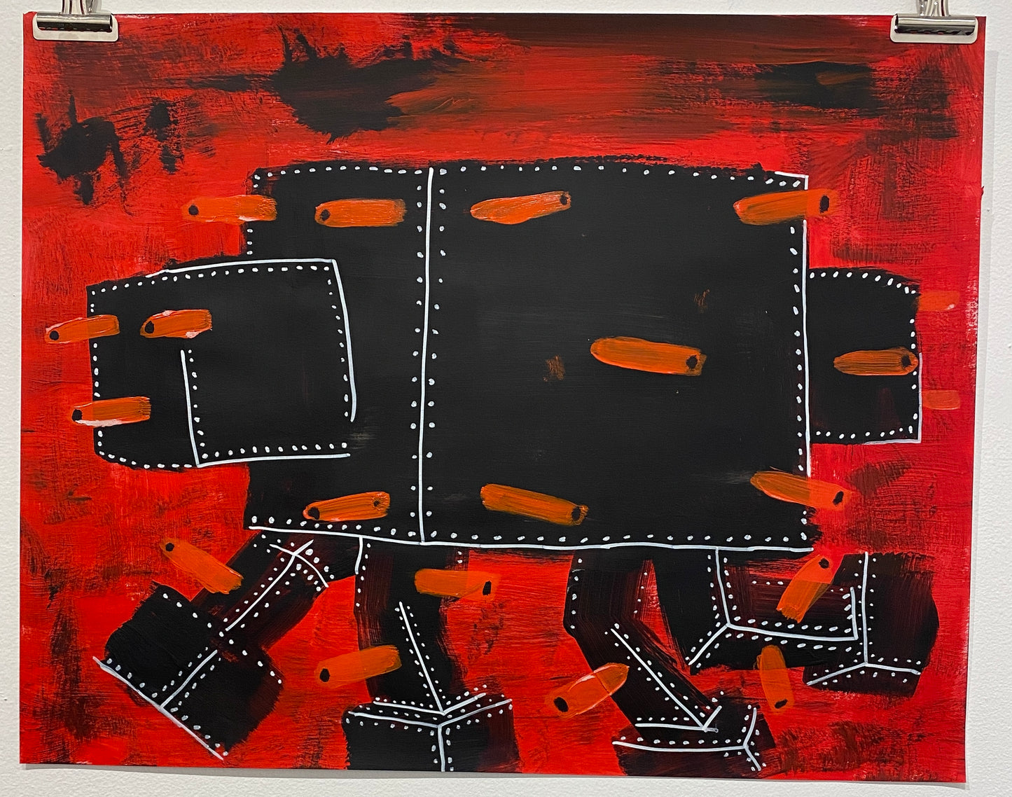 Christy Karacas - War Machines, Acrylic on Paper