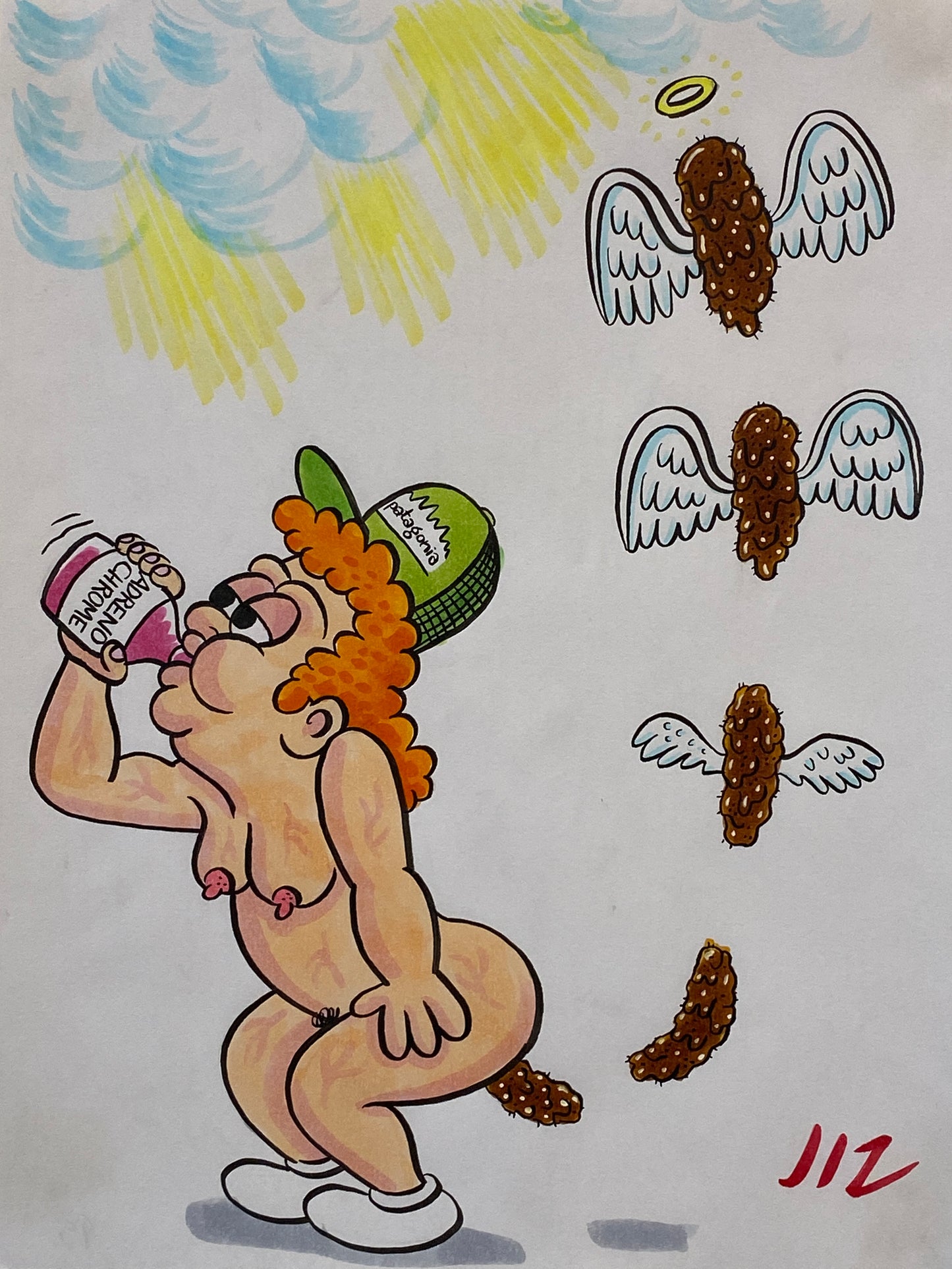 Johnny Ryan - Cartoons on Paper (Row 7 - 14 Artworks)