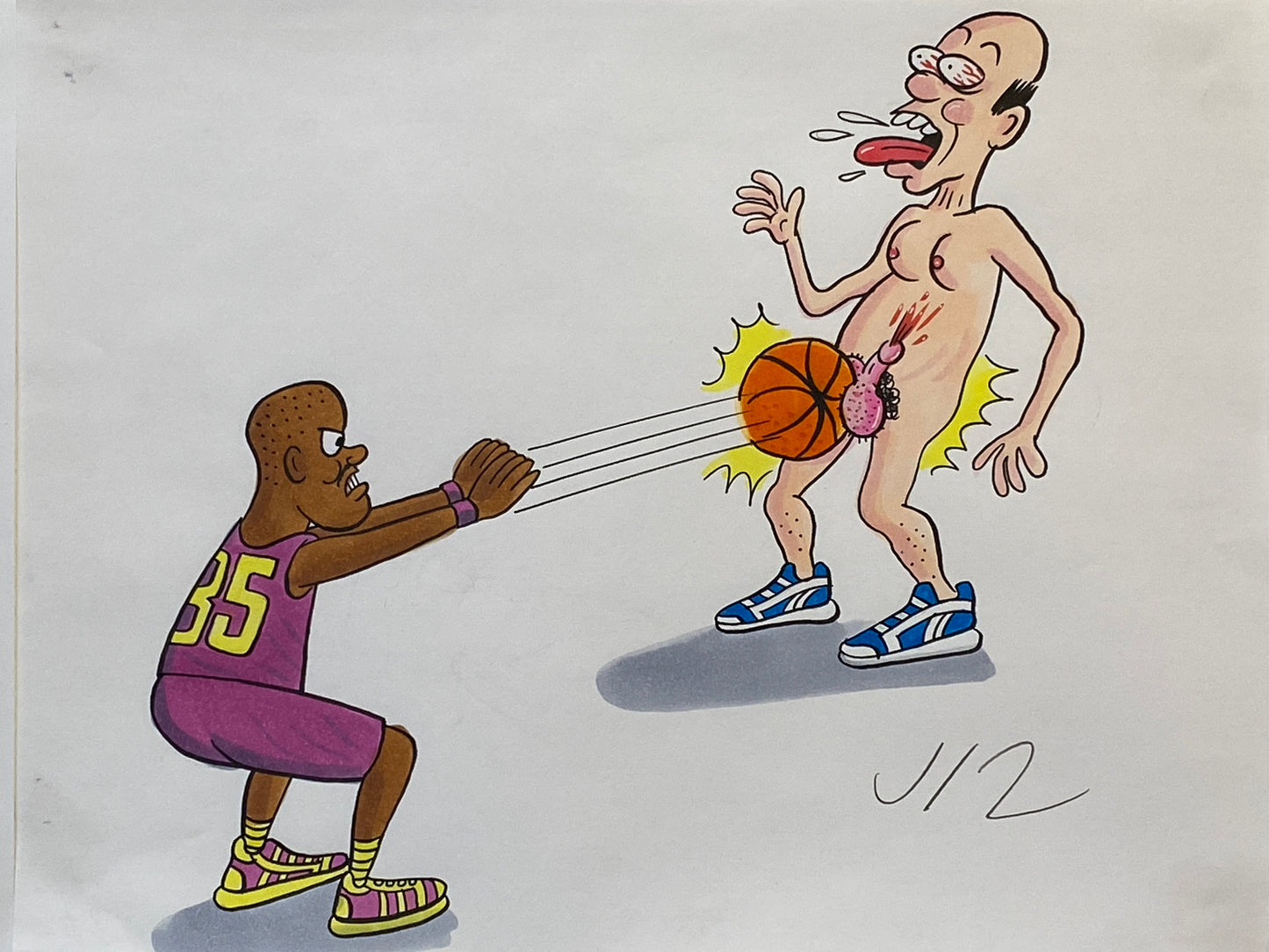 Johnny Ryan - Cartoons on Paper (Row 6 - 14 Artworks)
