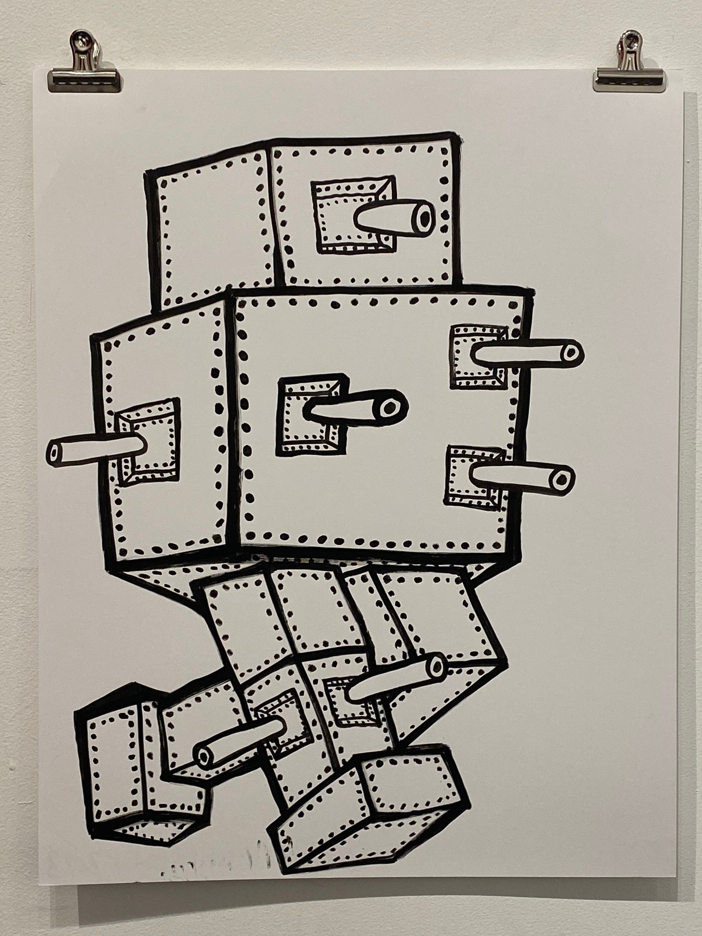 Christy Karacas - War Machines, Ink on Paper