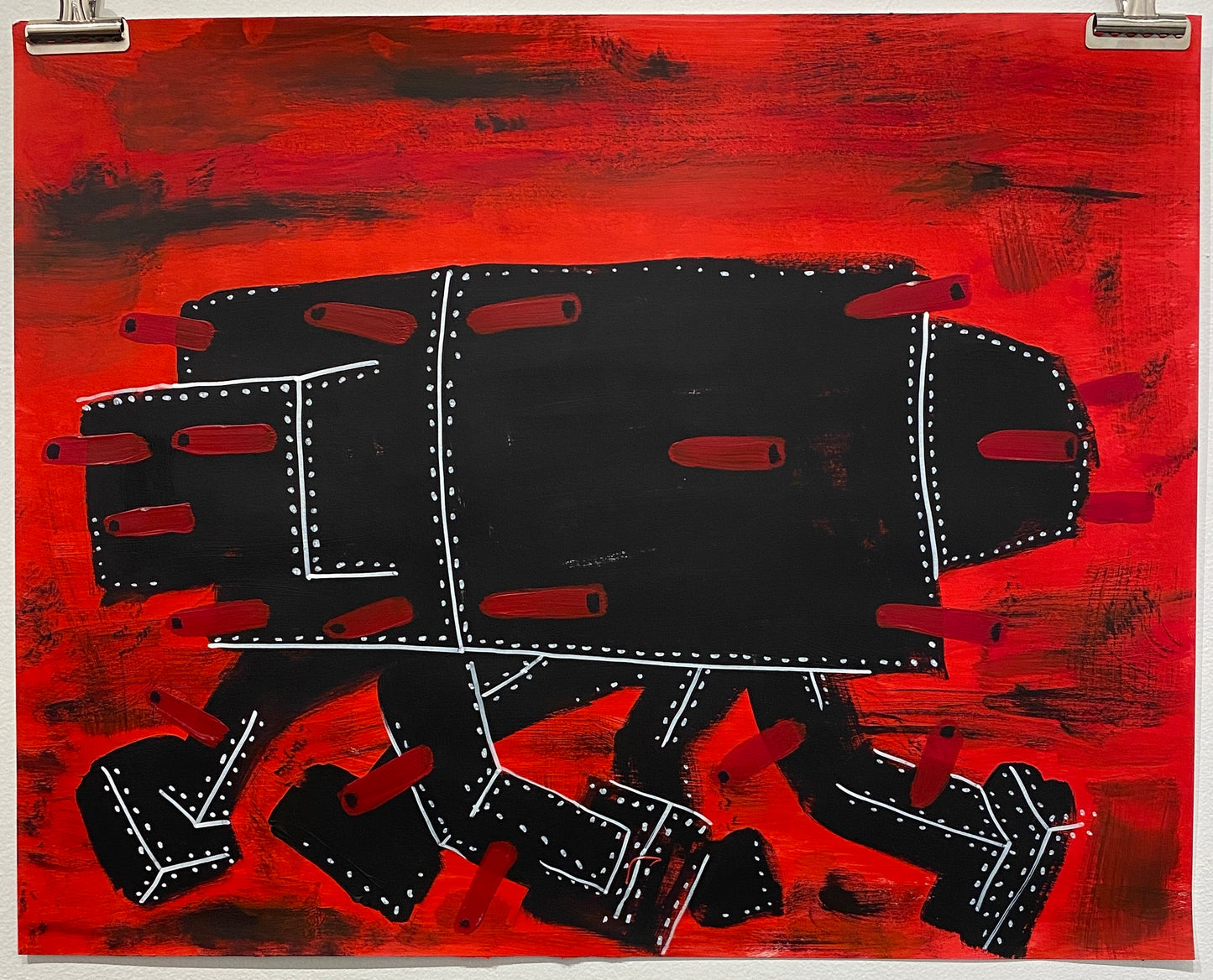 Christy Karacas - War Machines, Acrylic on Paper