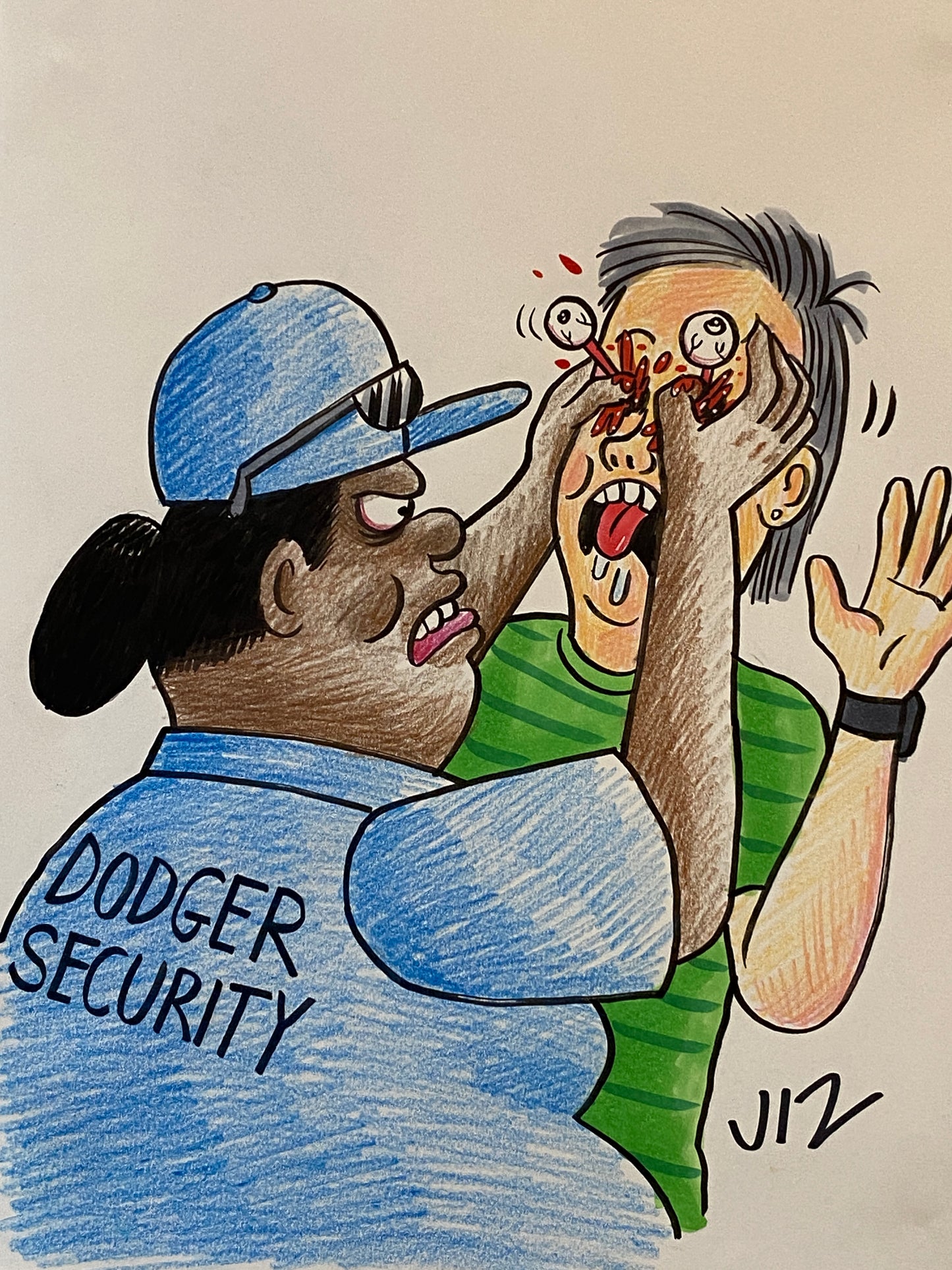 Johnny Ryan - Cartoons on Paper (Row 7 - 14 Artworks)