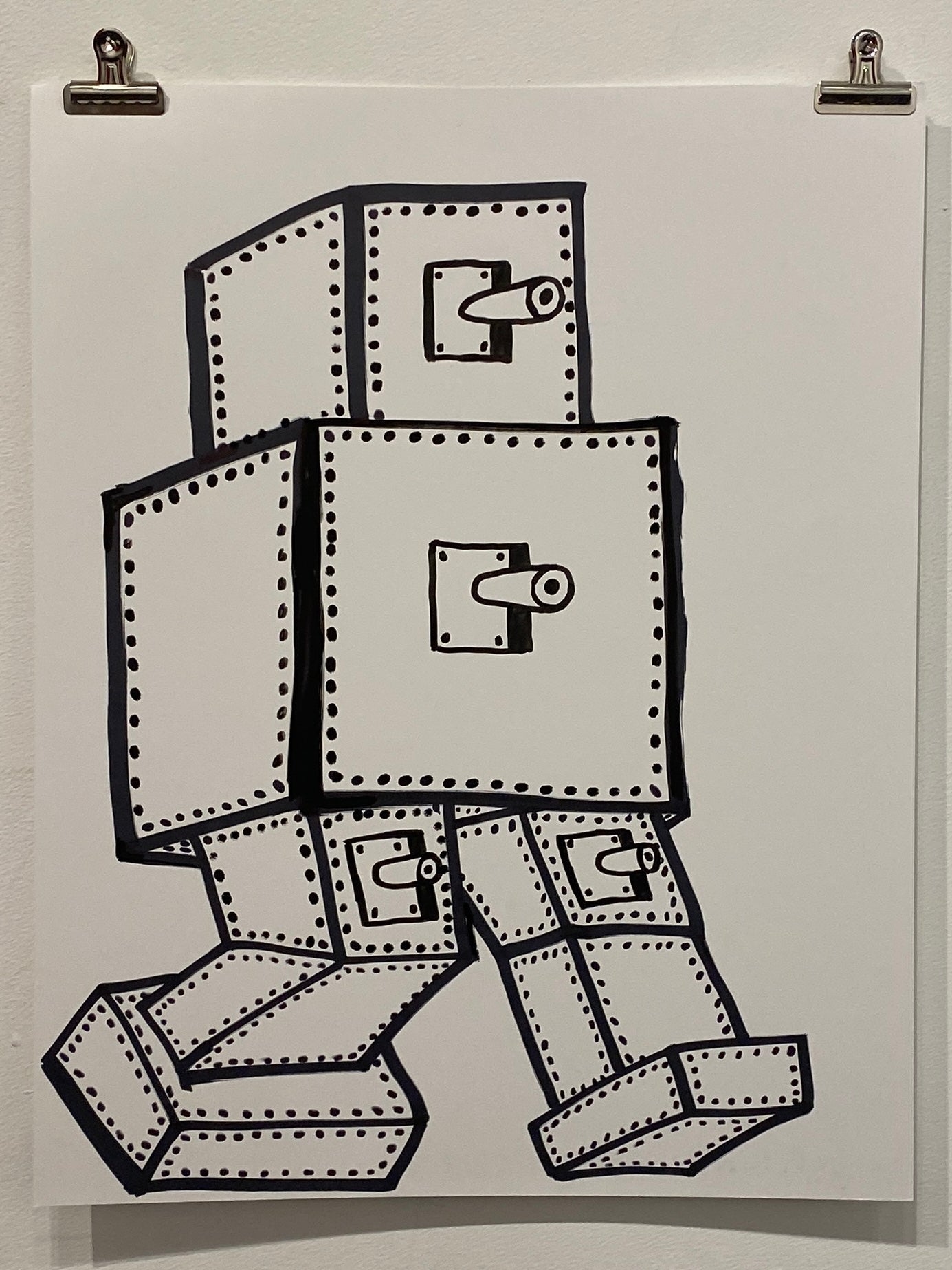 Christy Karacas - War Machines, Ink on Paper