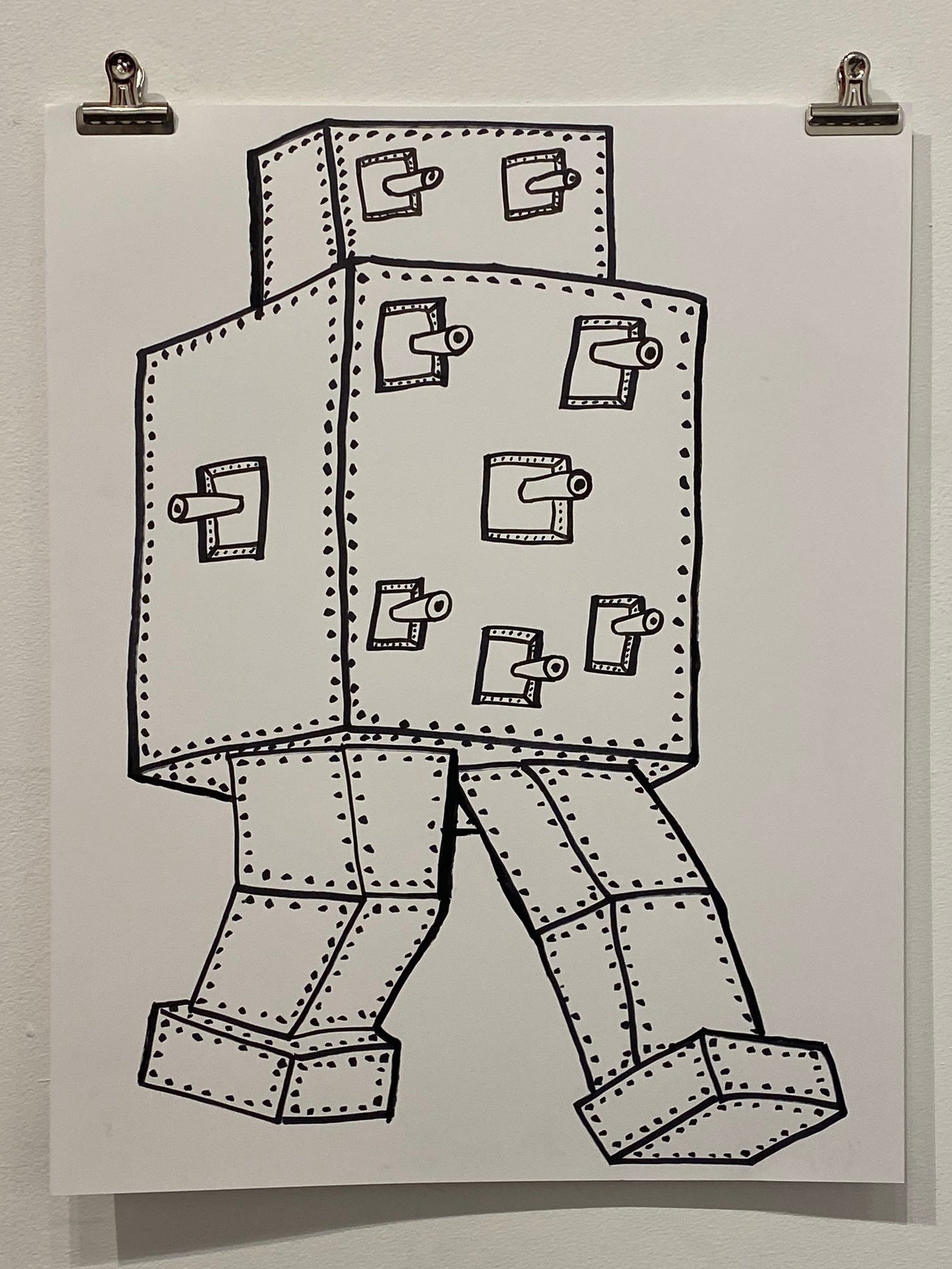 Christy Karacas - War Machines, Ink on Paper