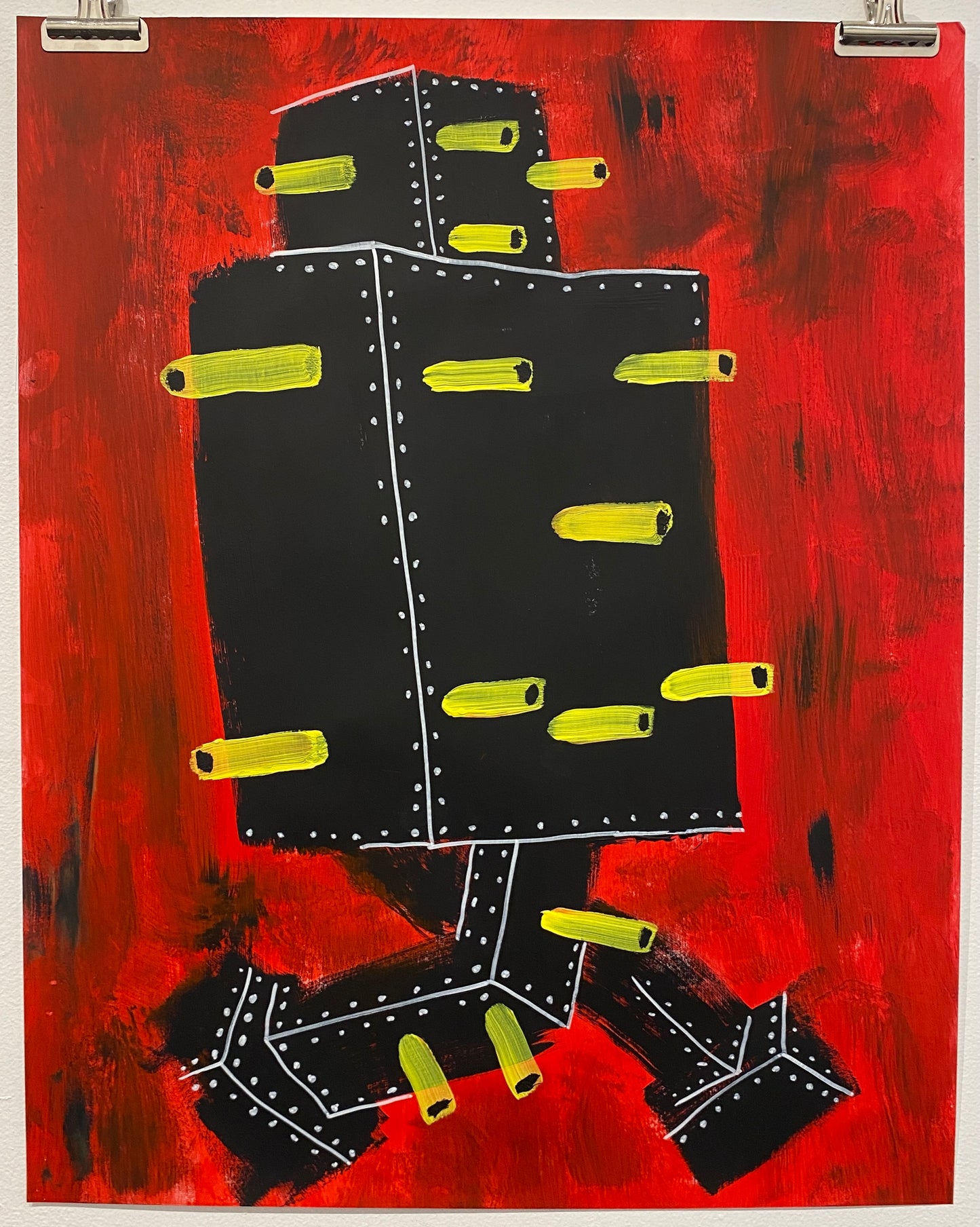 Christy Karacas - War Machines, Acrylic on Paper