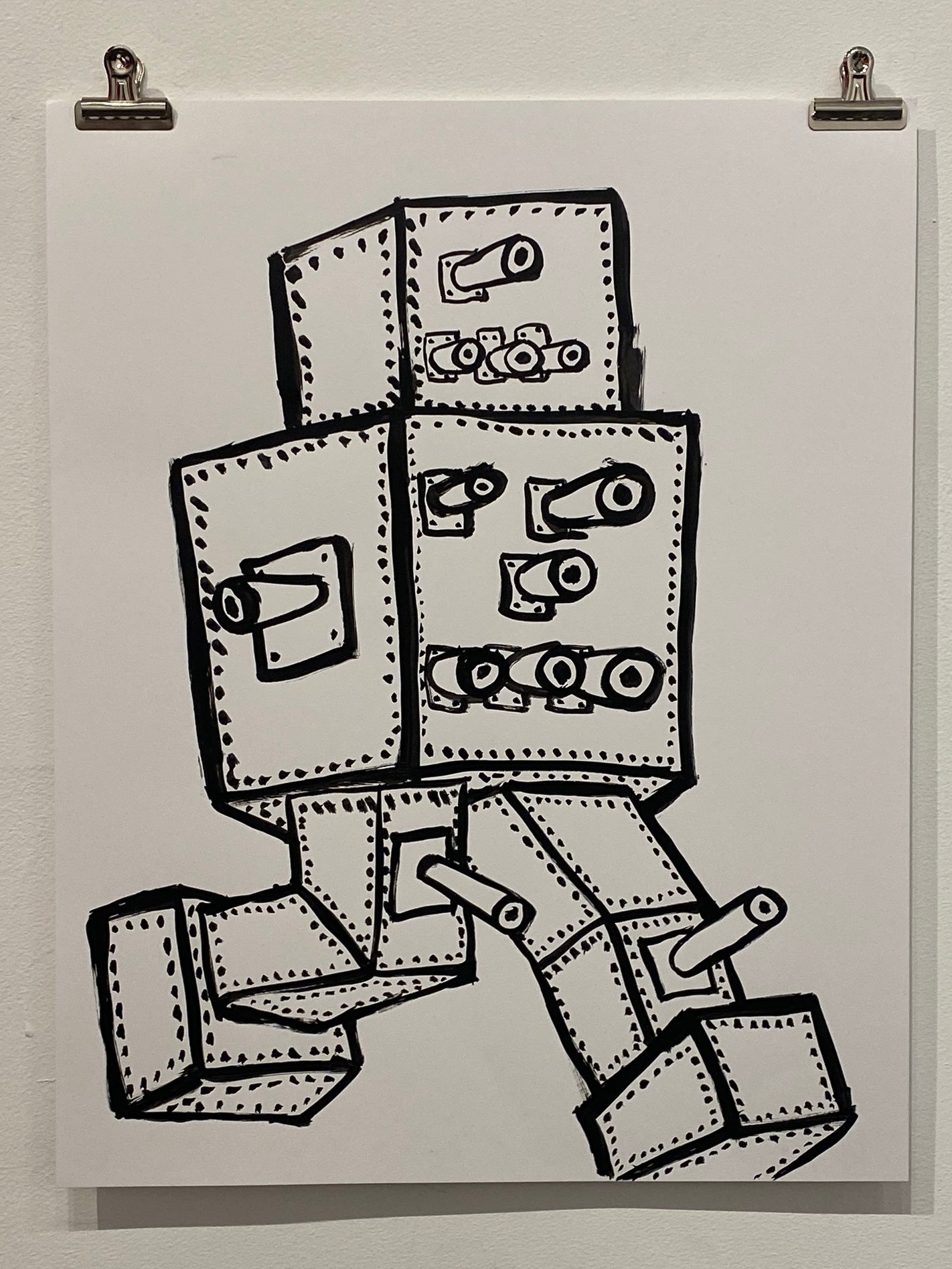 Christy Karacas - War Machines, Ink on Paper