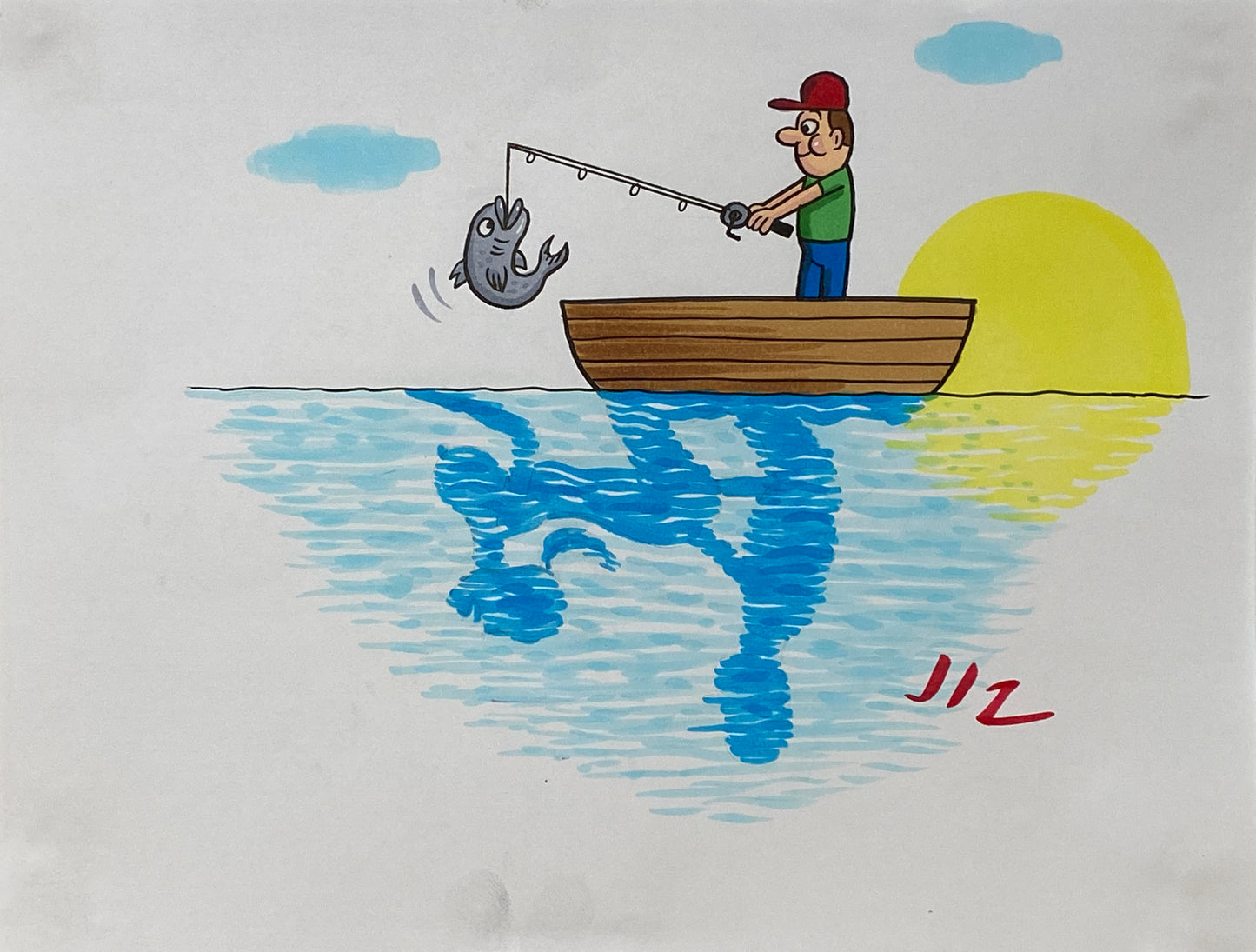 Johnny Ryan - Cartoons on Paper (Row 1 - 11 Artworks)