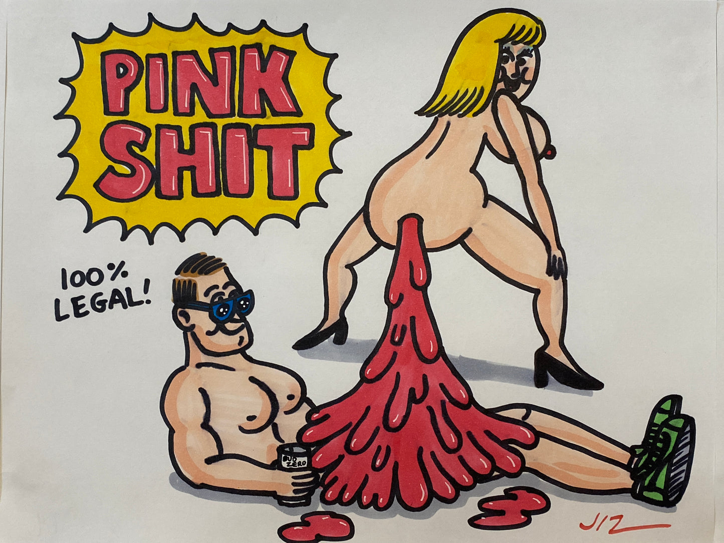 Johnny Ryan - Cartoons on Paper (Row 2 - 14 Artworks)