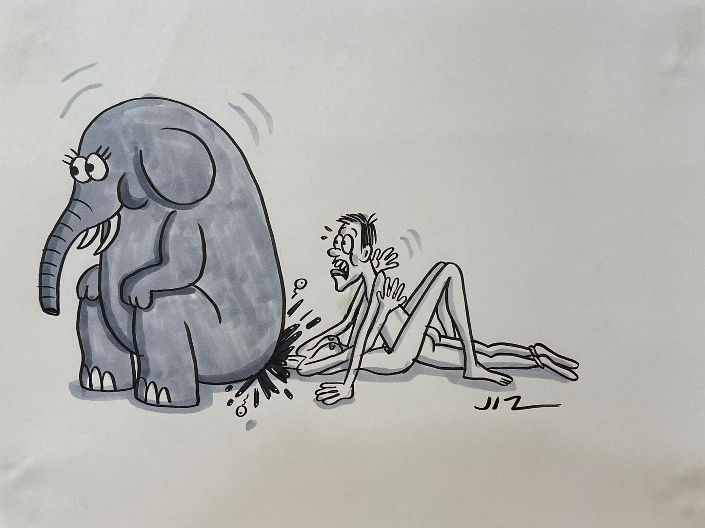 Johnny Ryan - Cartoons on Paper (Row 2 - 14 Artworks)