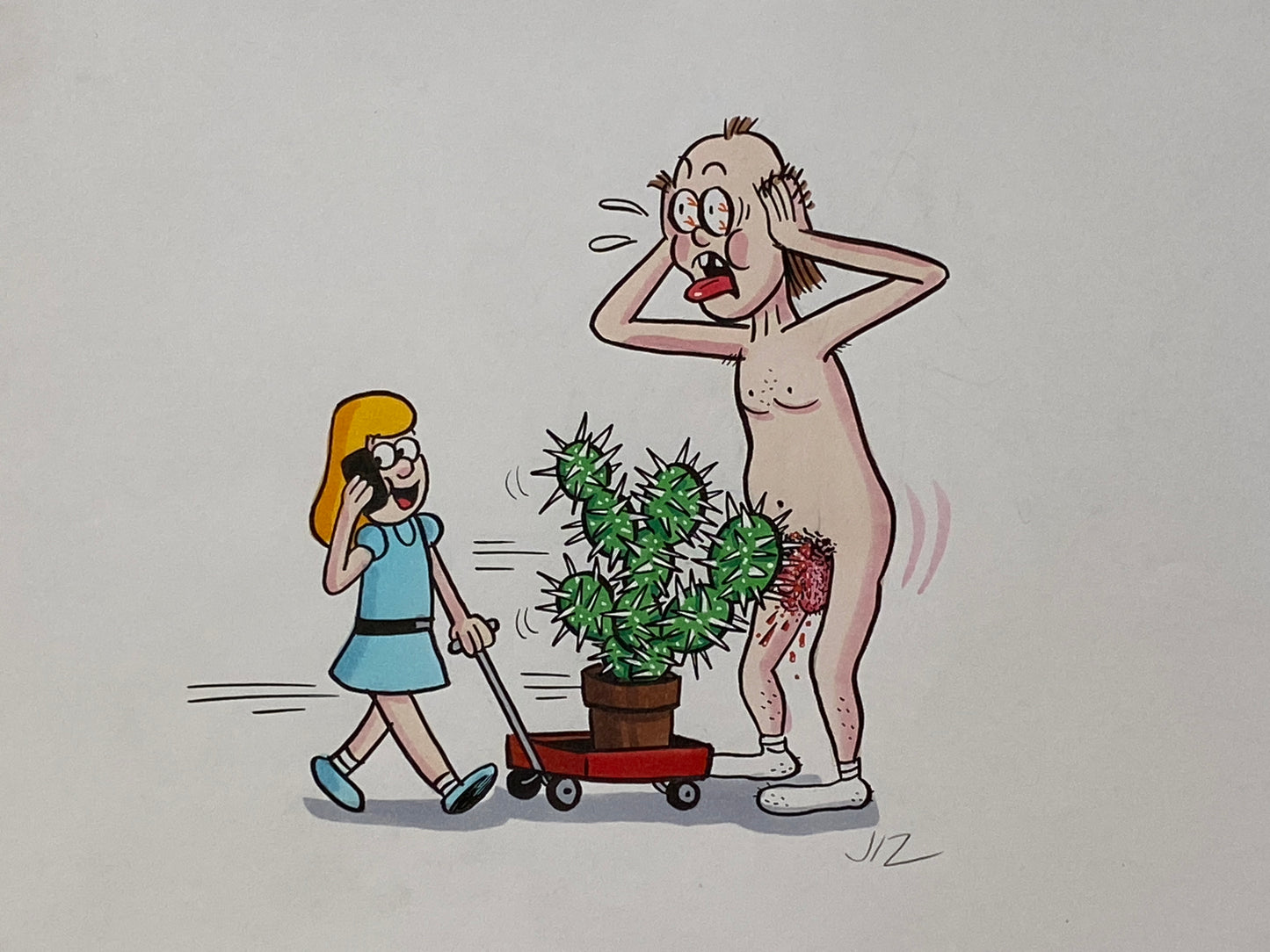 Johnny Ryan - Cartoons on Paper (Row 2 - 14 Artworks)