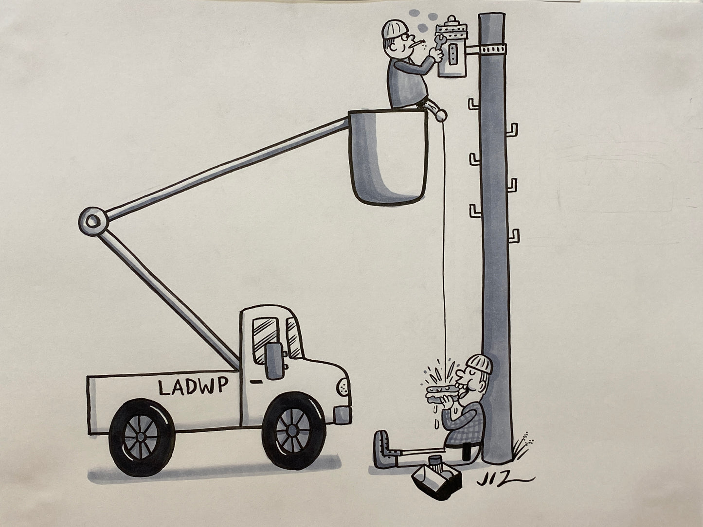 Johnny Ryan - Cartoons on Paper (Row 2 - 14 Artworks)
