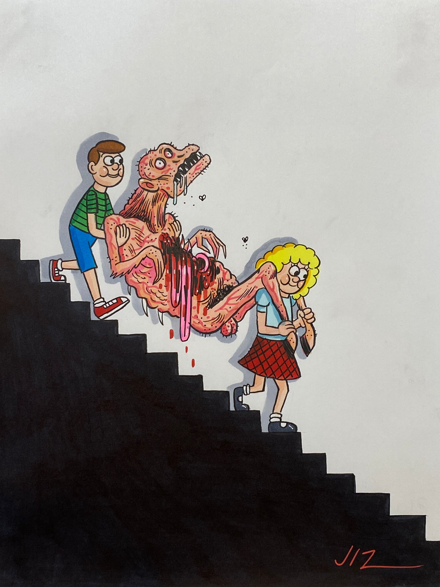Johnny Ryan - Cartoons on Paper (Row 2 - 14 Artworks)