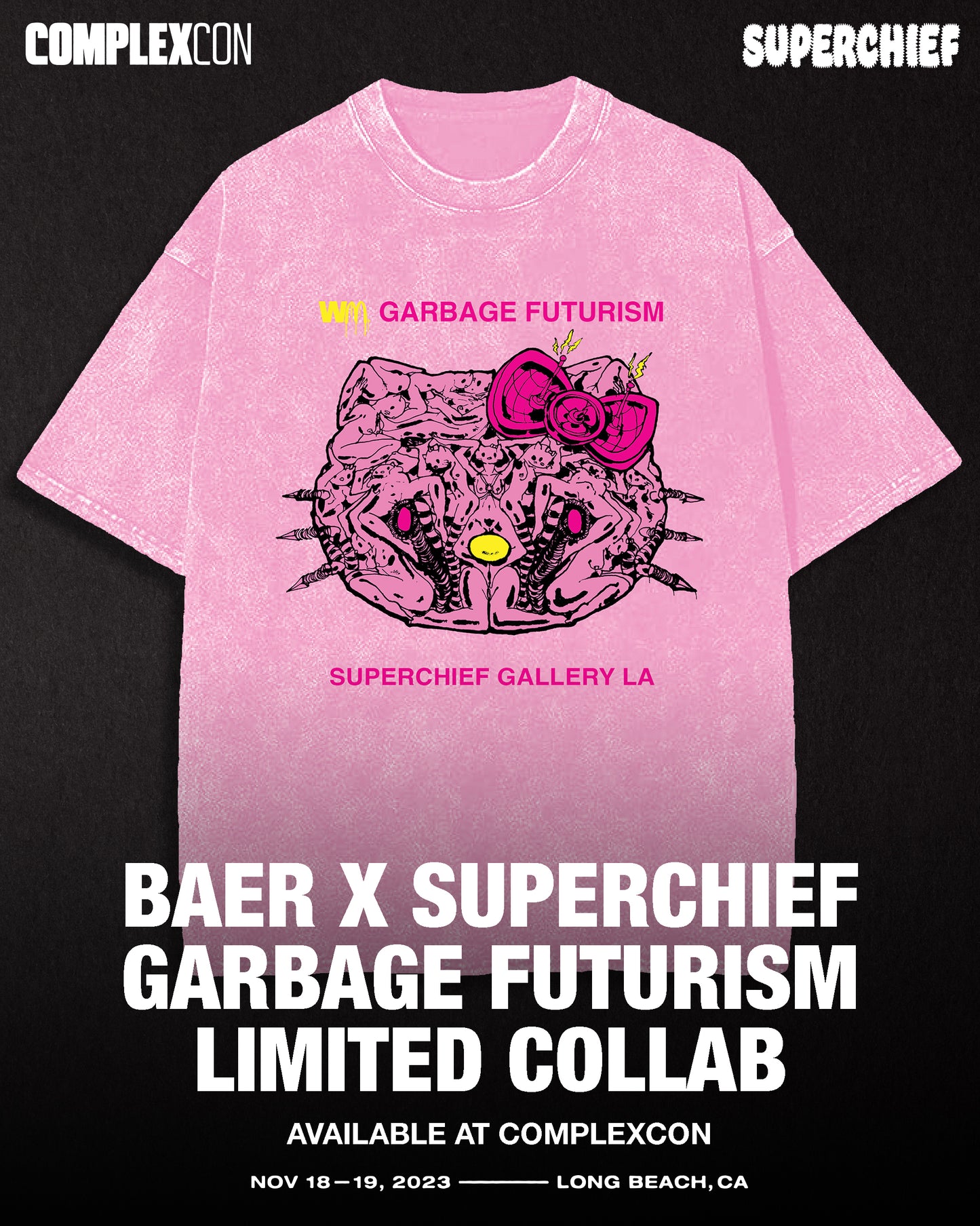 BAER X Superchief Hello Kitty Pink TSHIRT