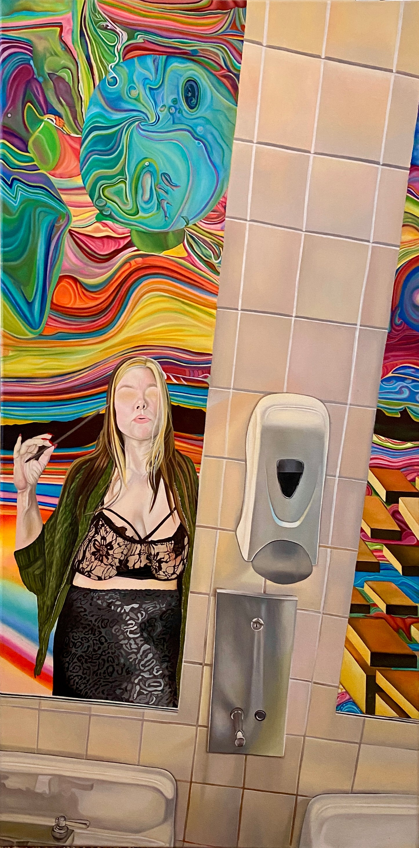 Aubrey Davis - "I Can't Wake Up, (Self Portrait)"