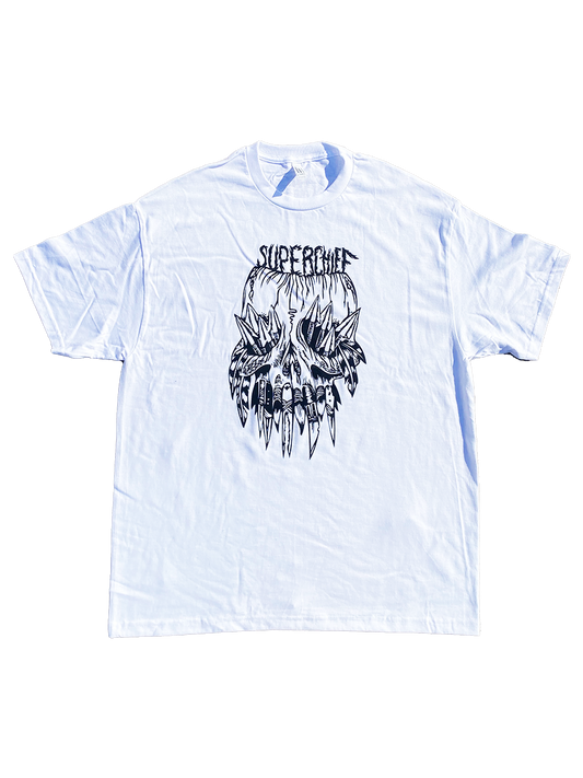Superchief Skull Logo On White T Shirt