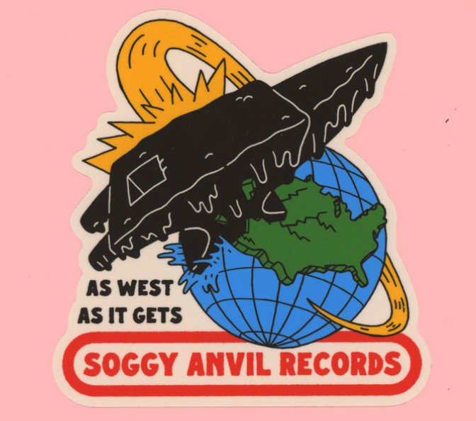Large Soggy Anvil Records Sticker