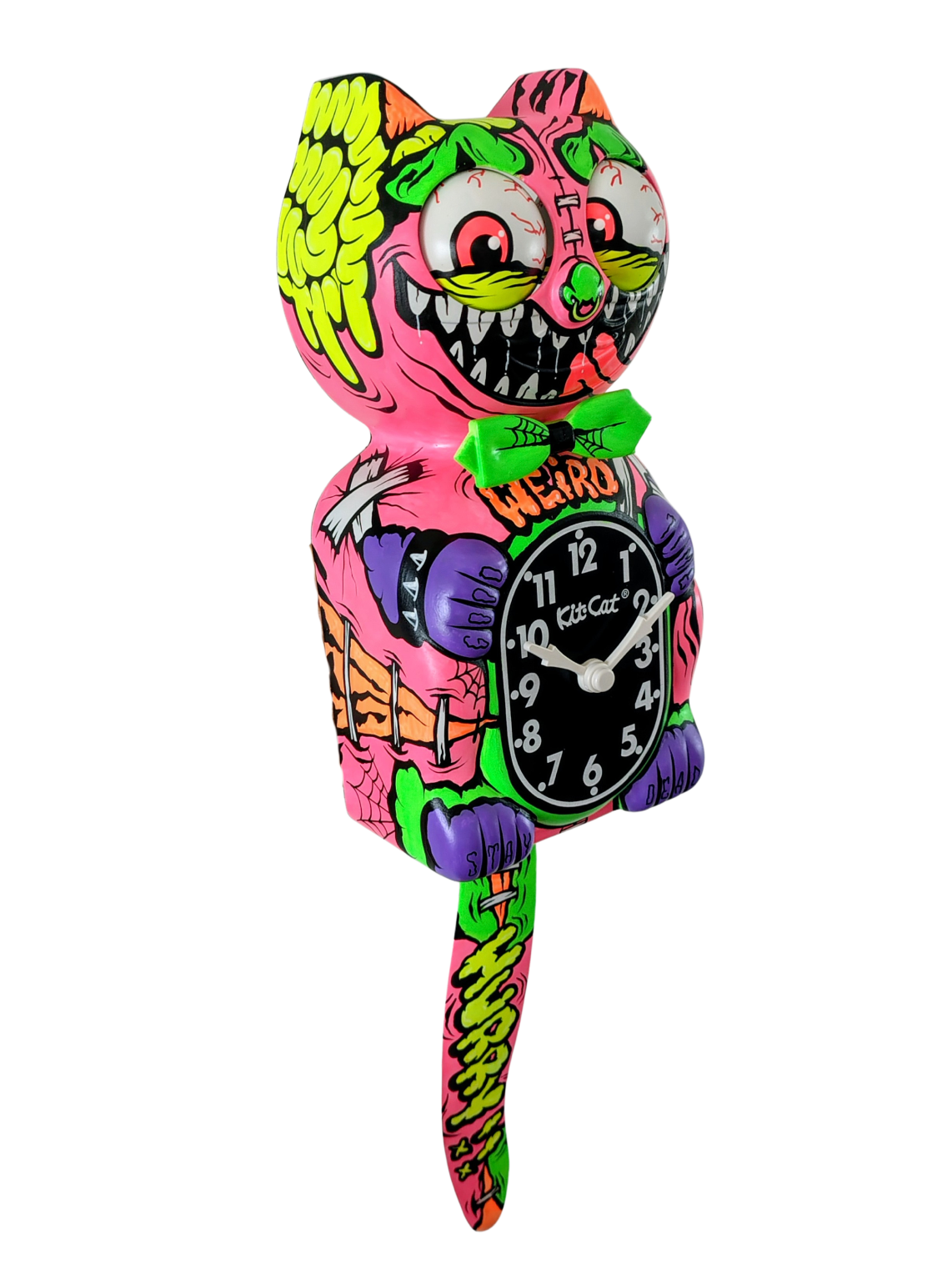 Gabbie Custom Art - "Zombie Kit Cat Clock"