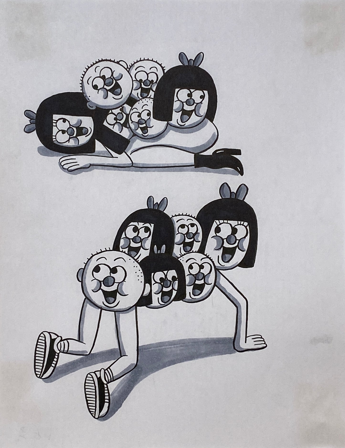 Johnny Ryan - Cartoons on Paper (Row 1 - 11 Artworks)
