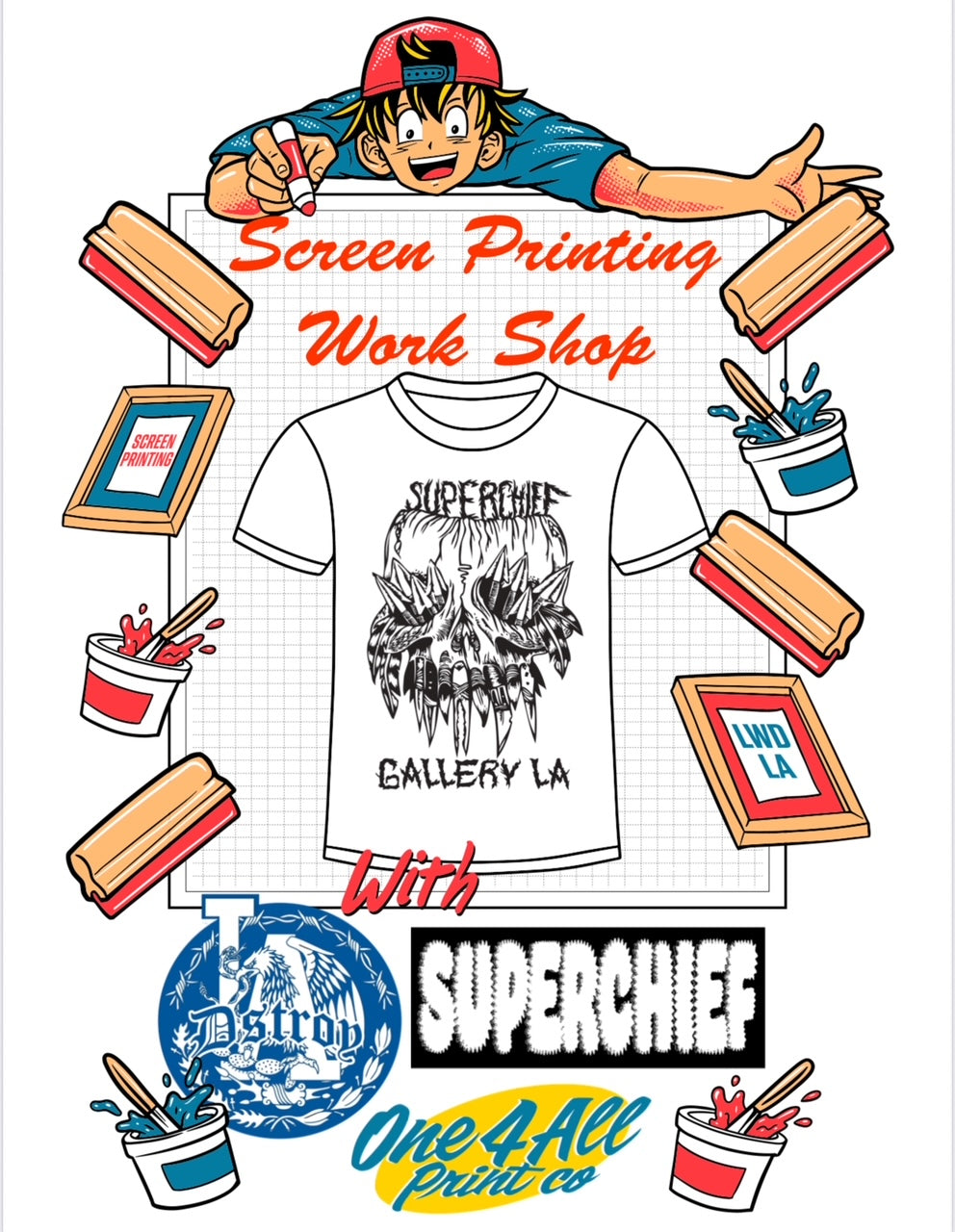 Screen Printing Workshop w/ DstroyLA