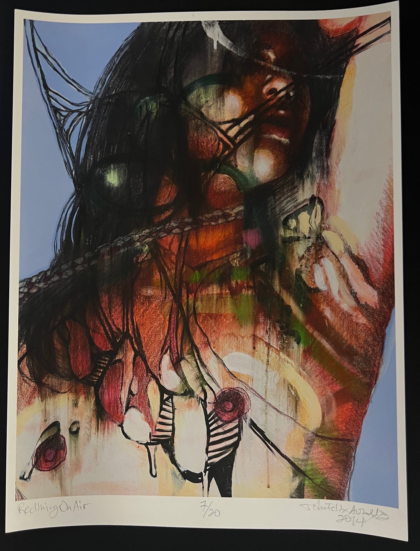 John Felix Arnold III - Reclining on Air Print