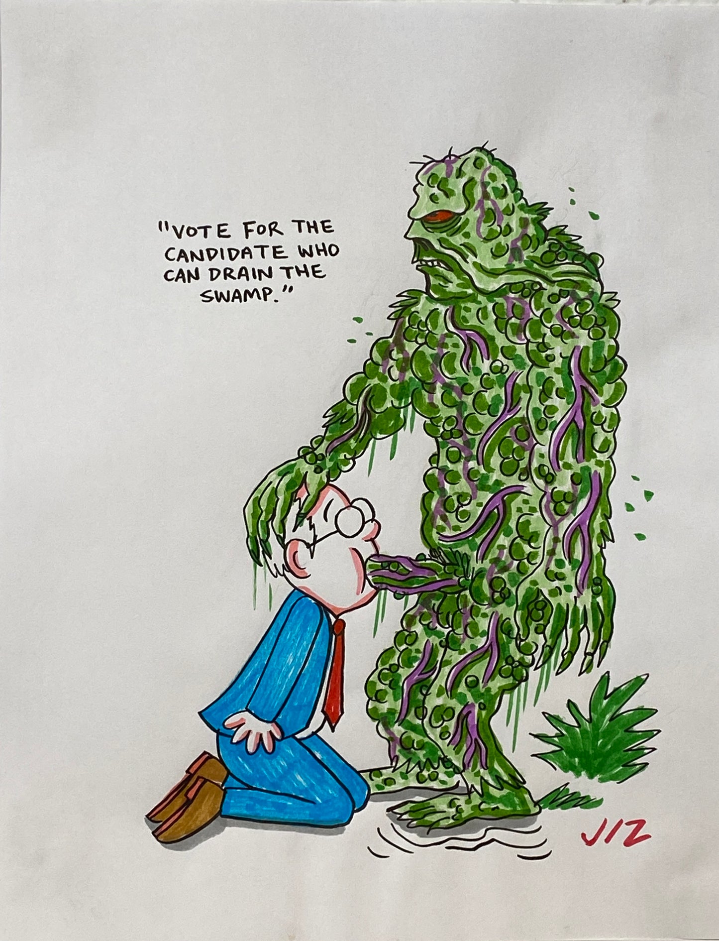 Johnny Ryan - Cartoons on Paper (Row 1 - 11 Artworks)