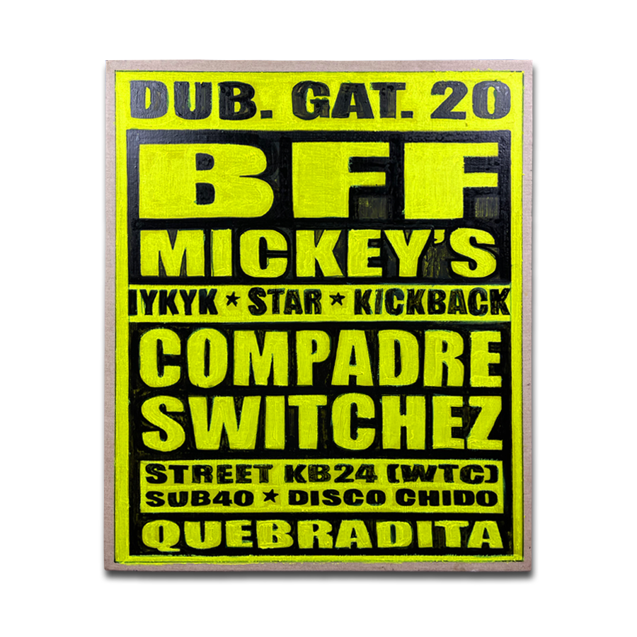 Eduardo Gómez - "Adlib Street Poster #1 (Mickey's BFF)"