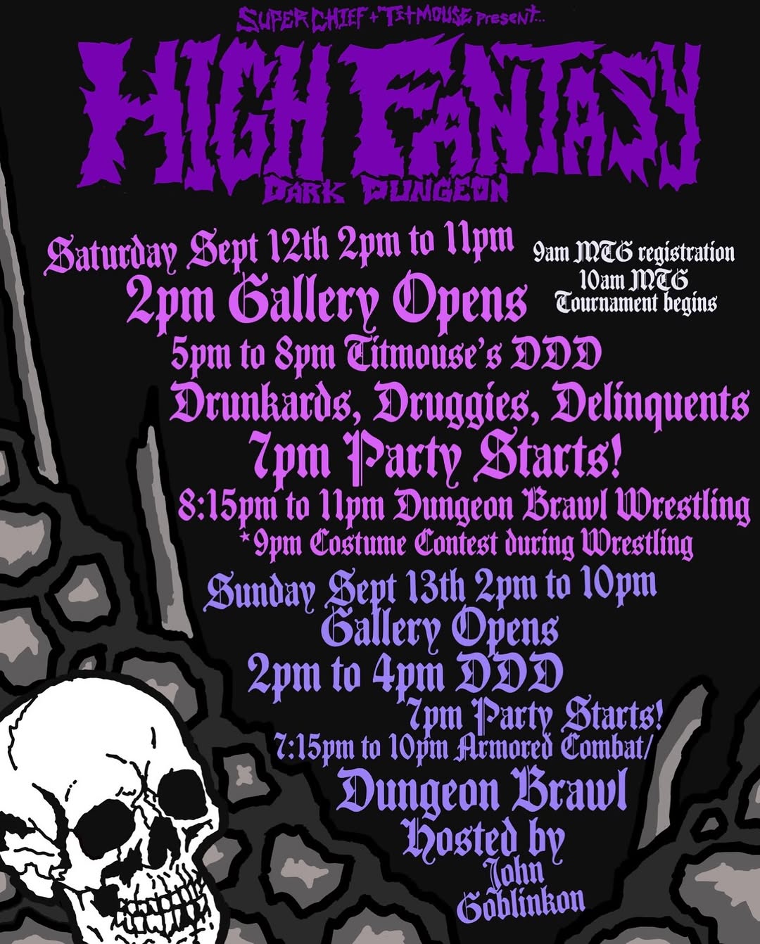 HIGH FANTASY / DARK DUNGEON TICKETS