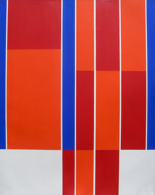 Ilya Bolotowsky - Red, Blue, White Rectangles