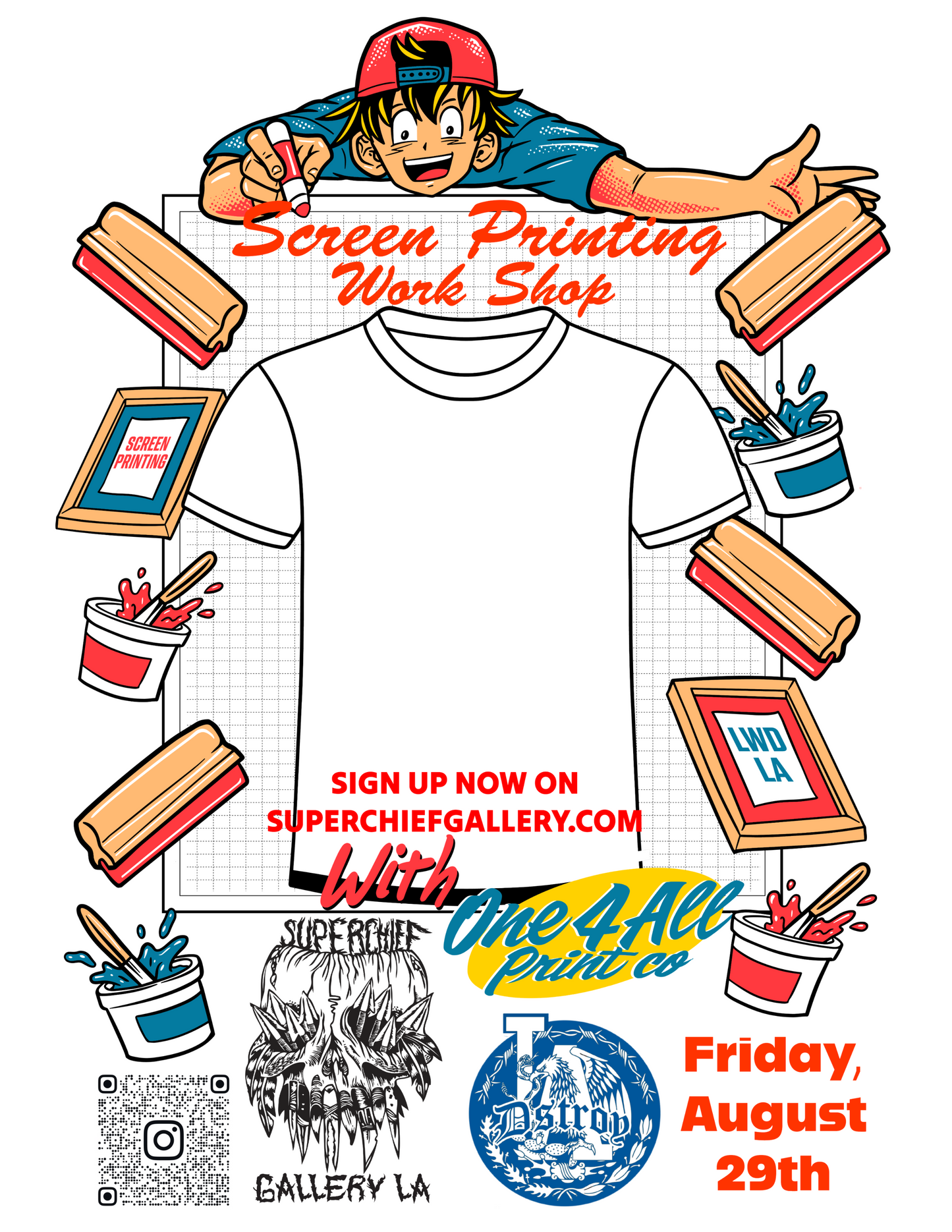 Screen Printing Workshop w/ DstroyLA