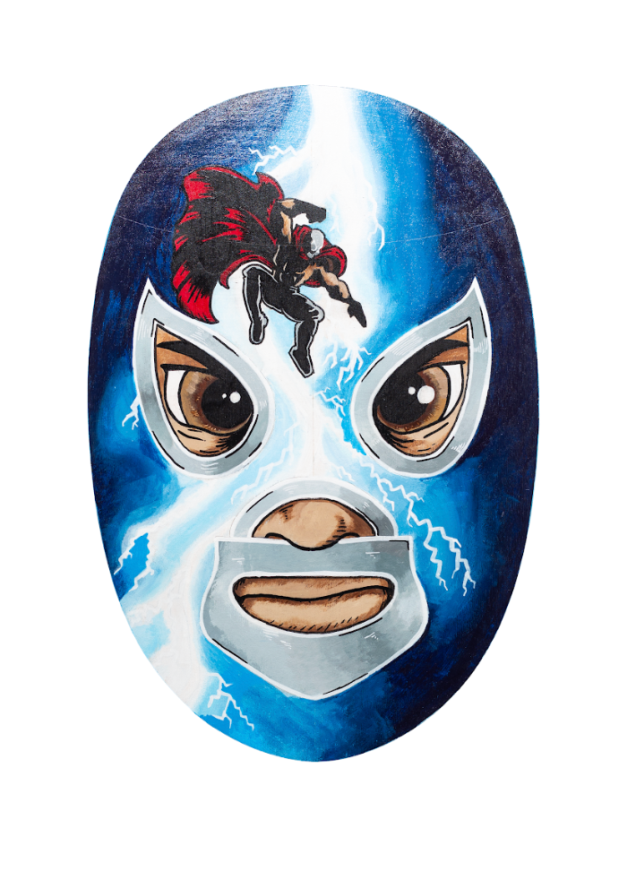 *SOLD* Javier Solorzano  - “El Enmascarado de Plata Returns"