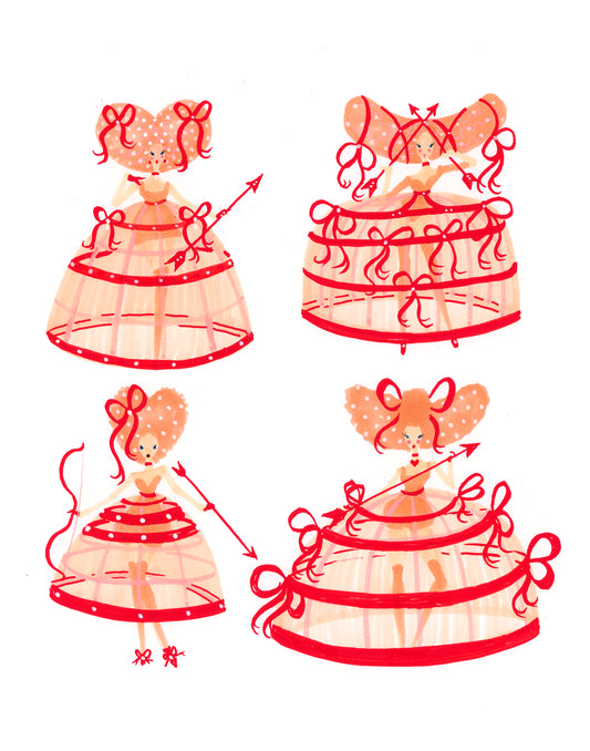 Pidgin Doll - Cherie Darling - Fashion Plate Sketches