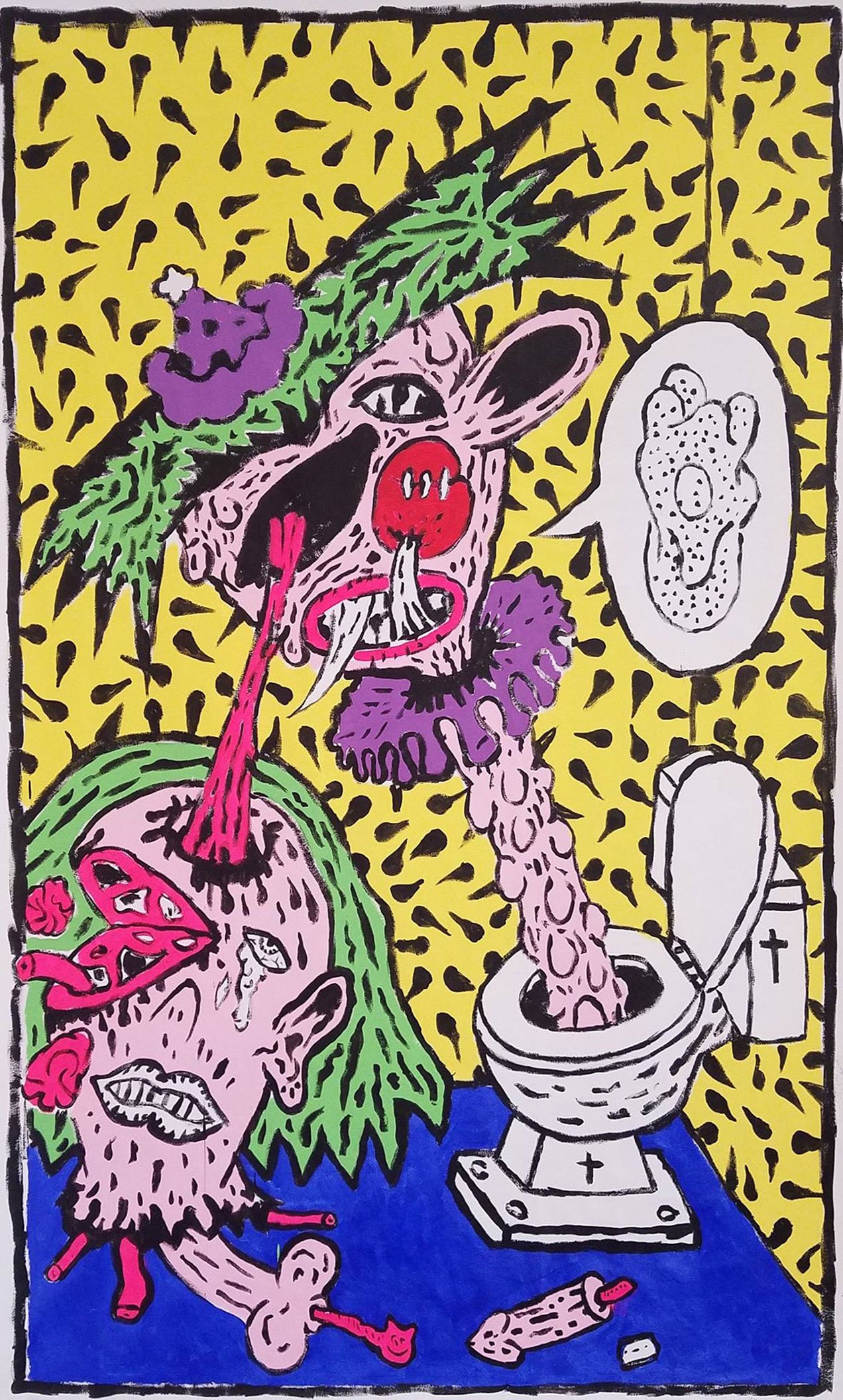 Untitled (Head Out of Toilet) - Mike Diana