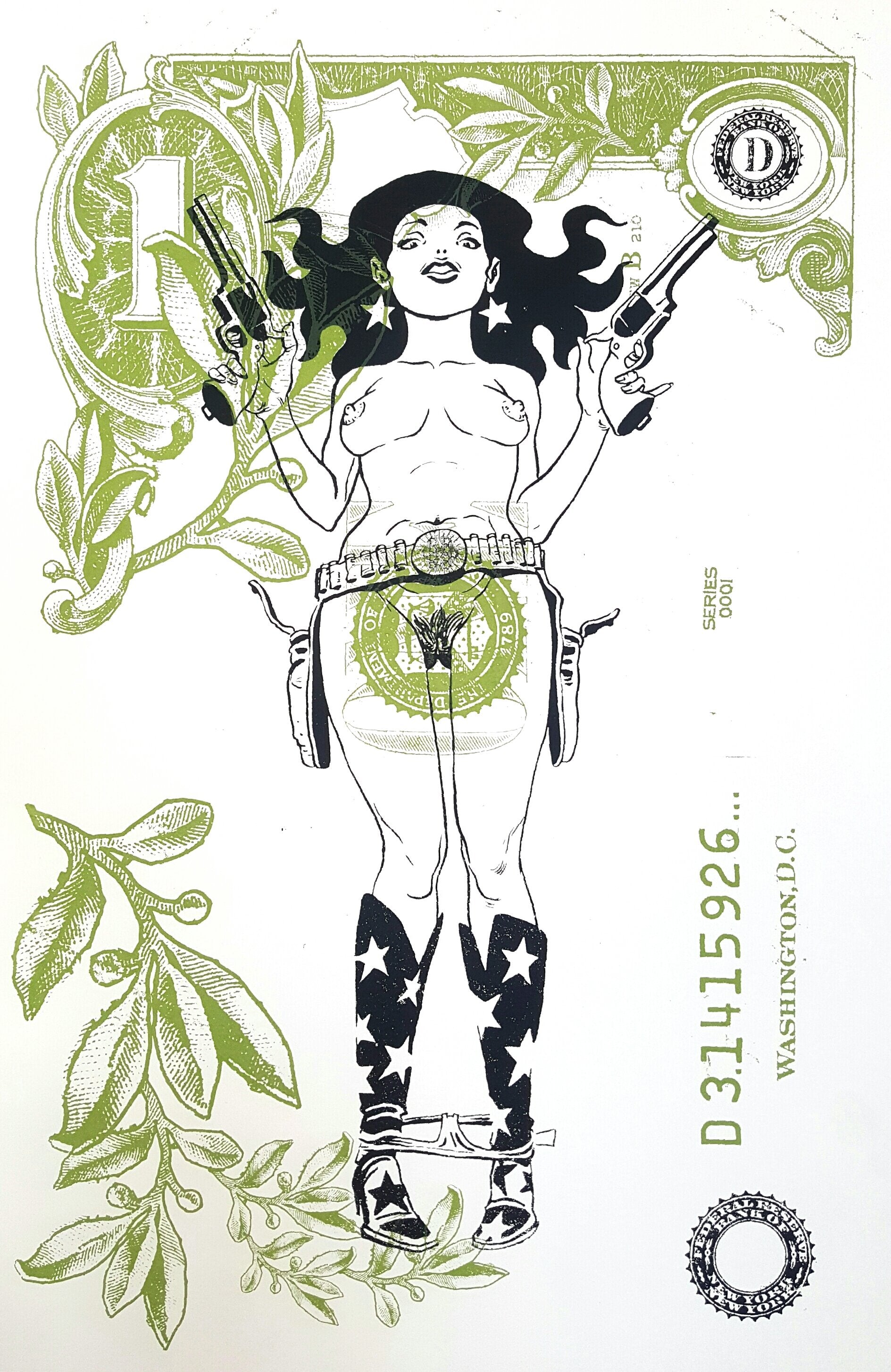 RON WIMBERLY 'OOTHON GIRL' SILKSCREENED PRINT (SIGNED EDITION OF 100)