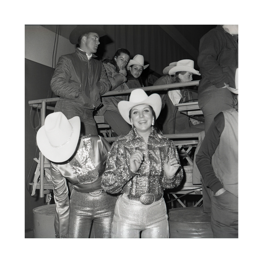 California Rodeo by Lynn Mattocks presented by Marissa Gonzales - Rodeo Queens-Fresno Rodeo 1970